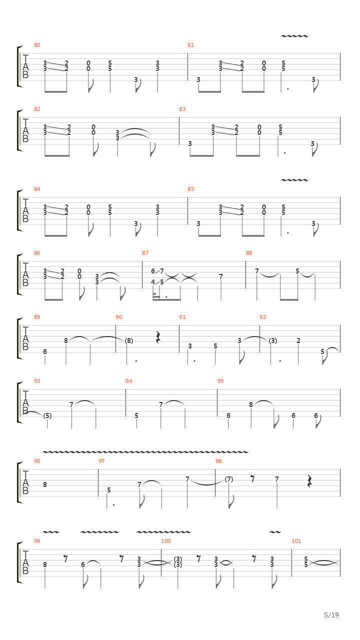 Burn吉他谱