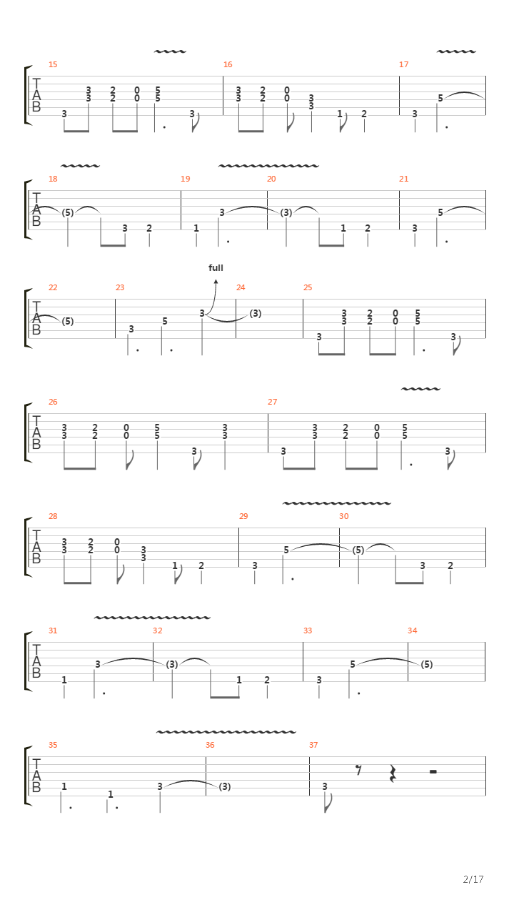 Burn吉他谱