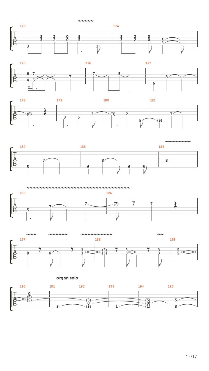 Burn吉他谱