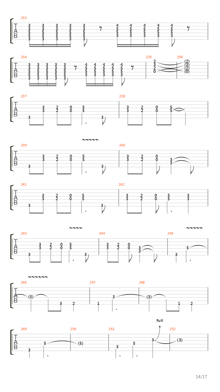 Burn吉他谱