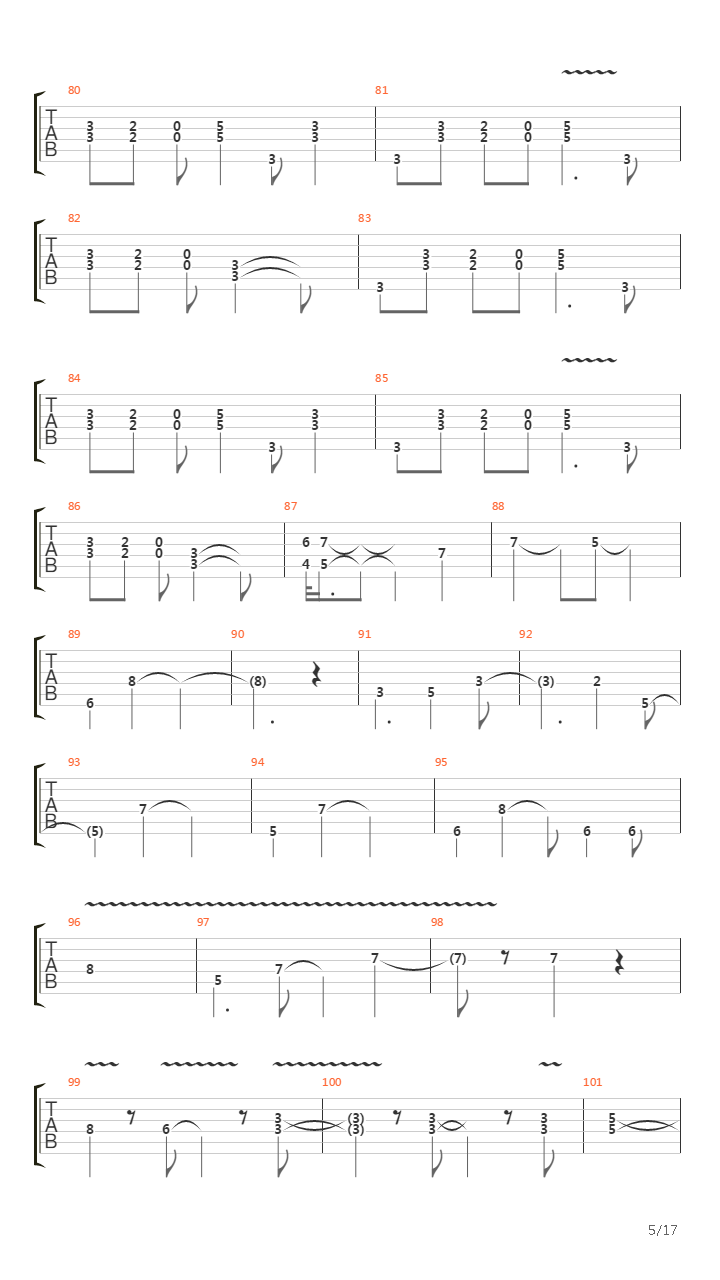 Burn吉他谱