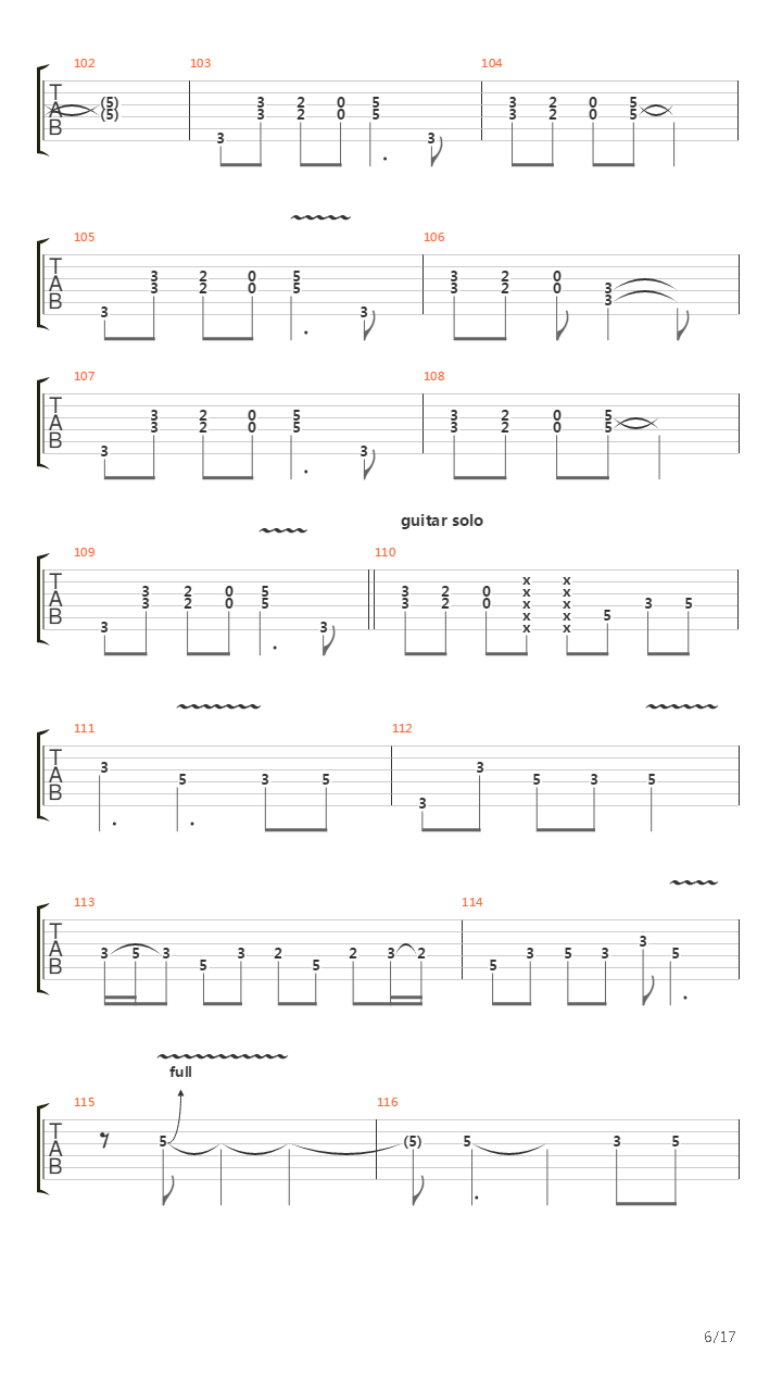 Burn吉他谱