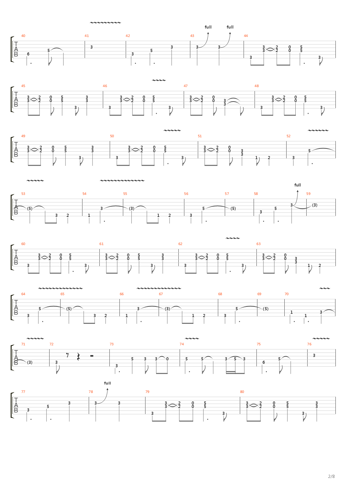 Burn吉他谱