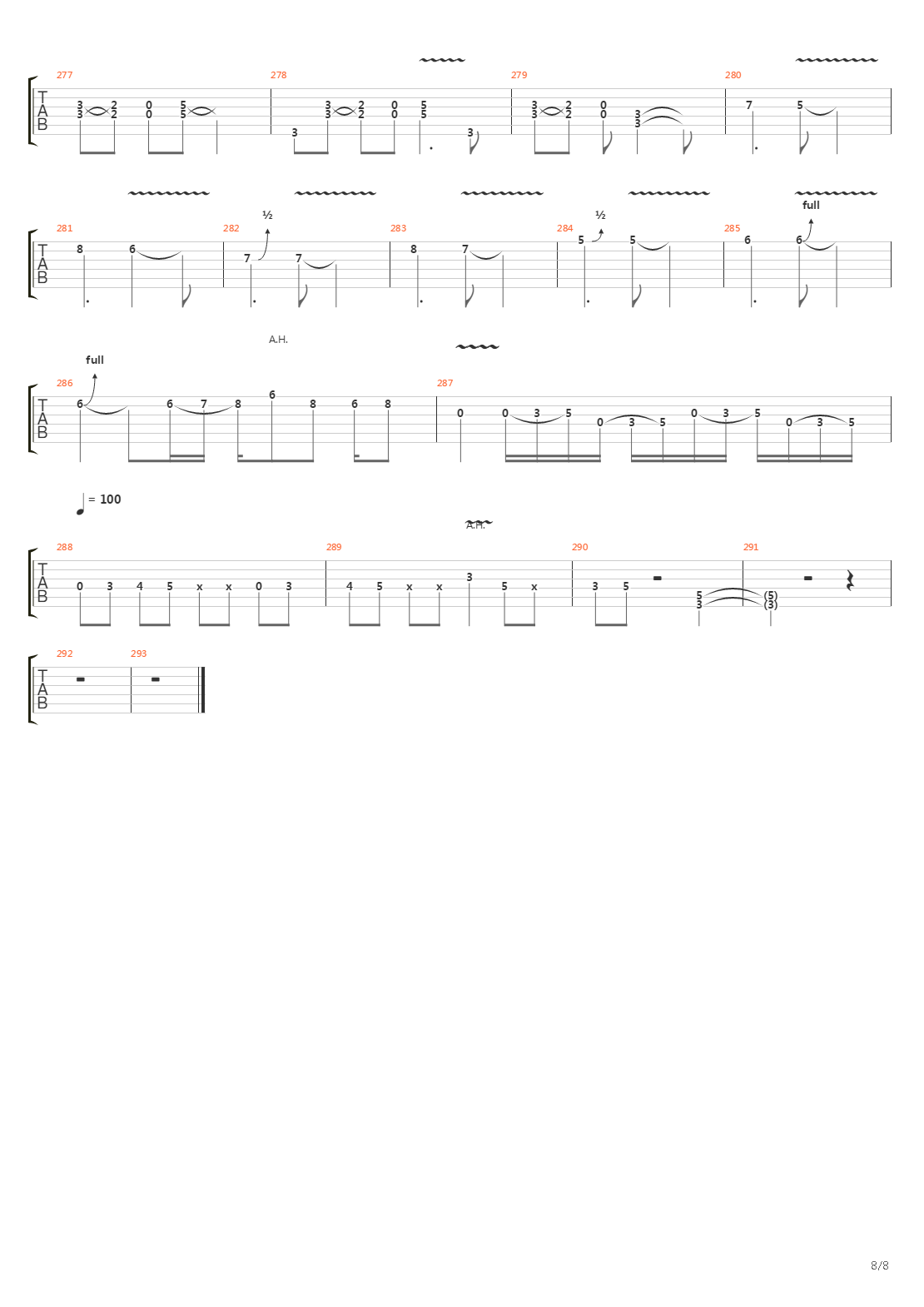 Burn吉他谱