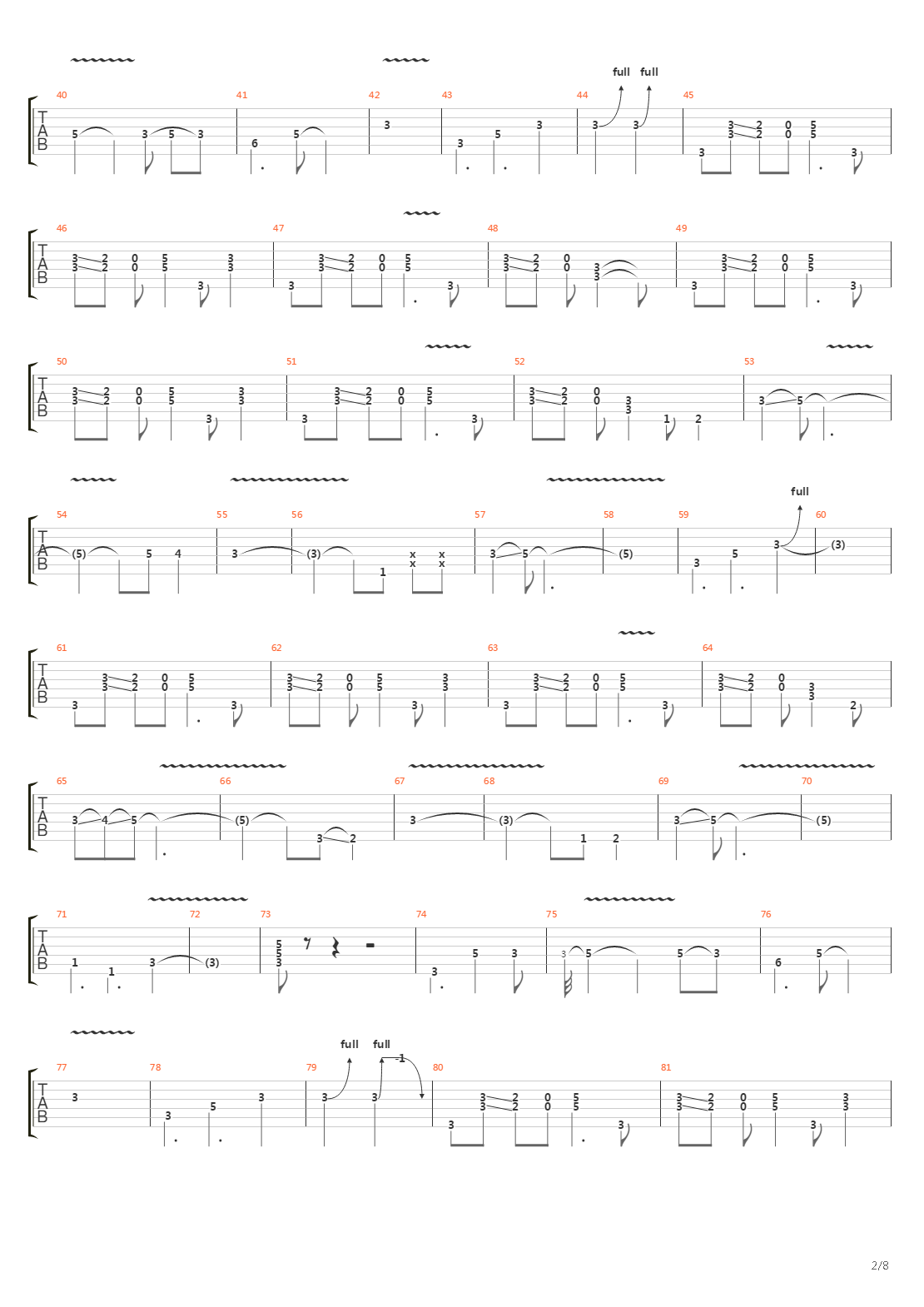 Burn吉他谱