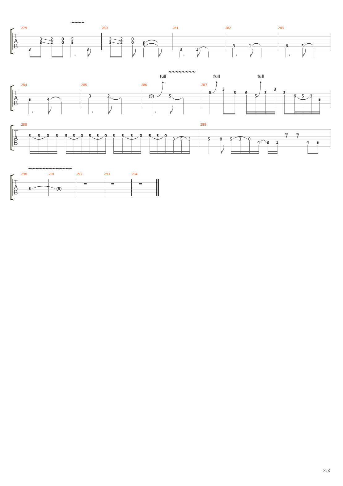 Burn吉他谱