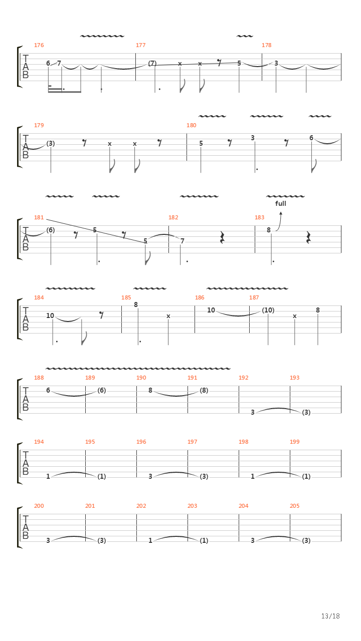 Burn吉他谱