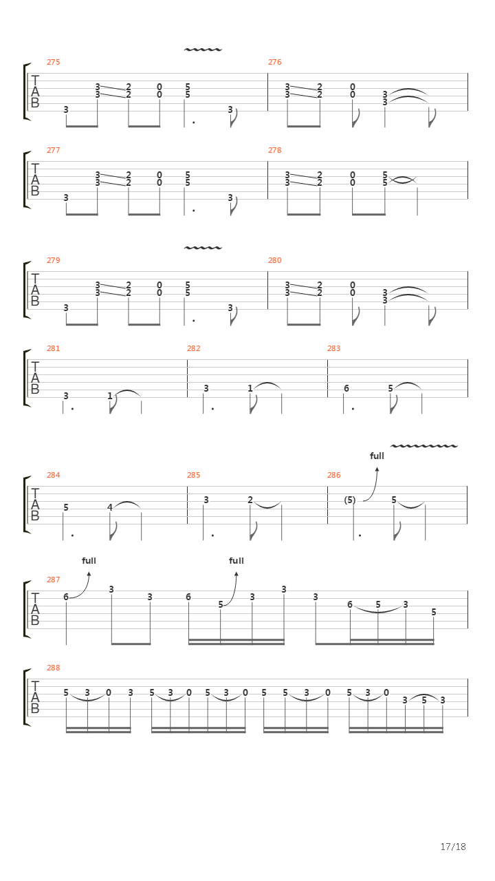 Burn吉他谱