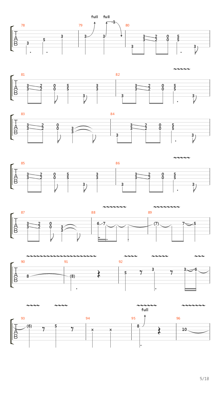 Burn吉他谱