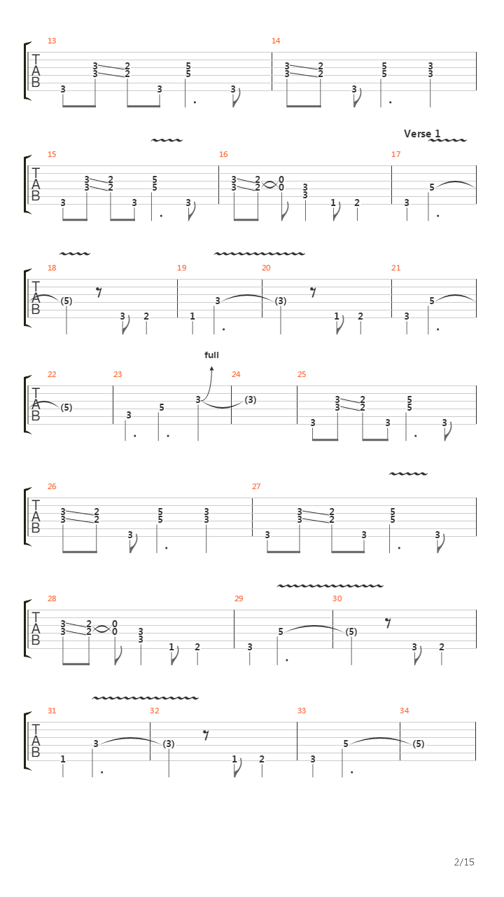 Burn吉他谱