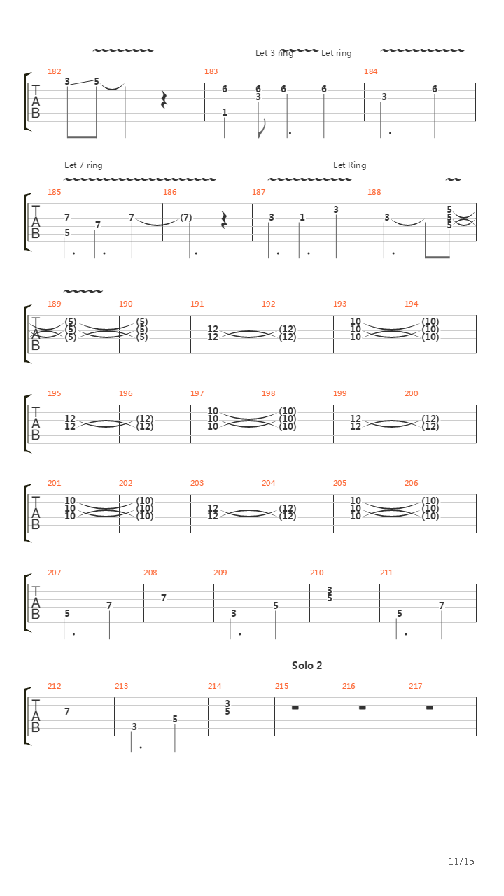 Burn吉他谱