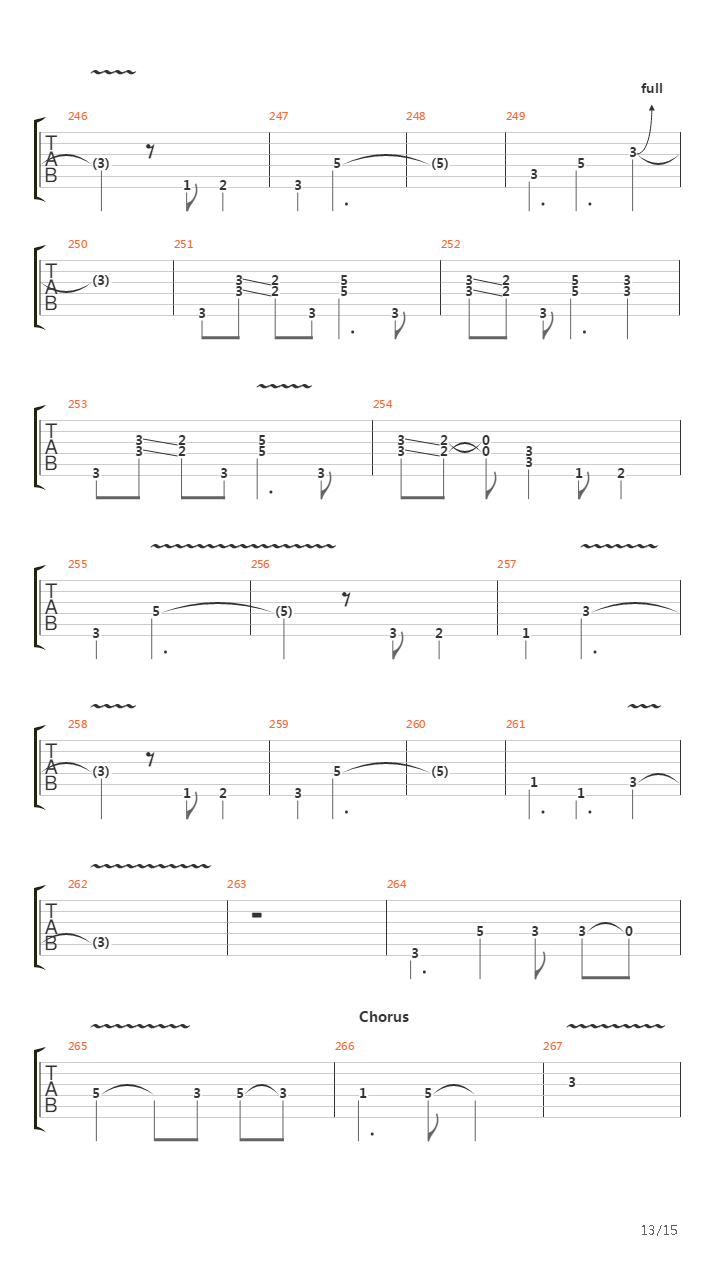 Burn吉他谱