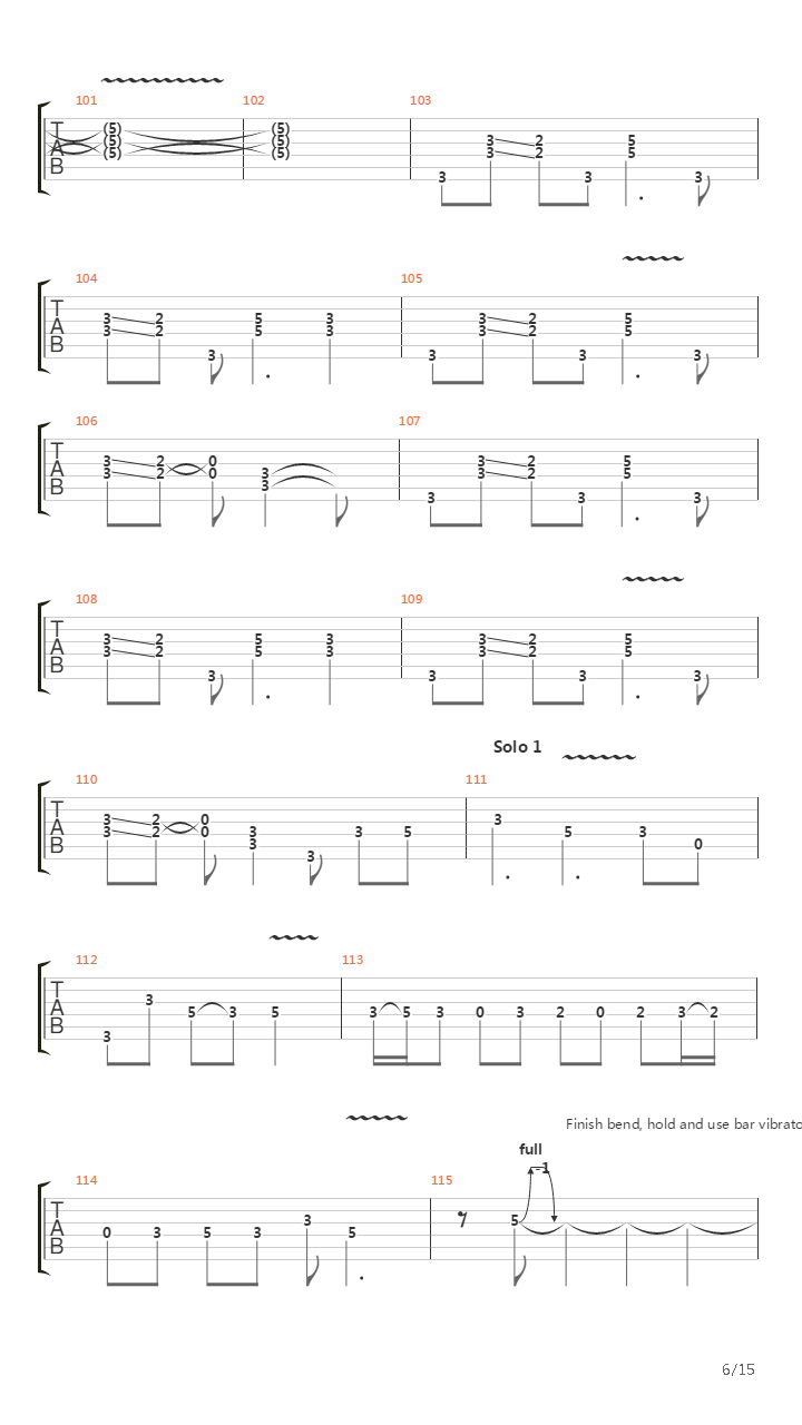 Burn吉他谱