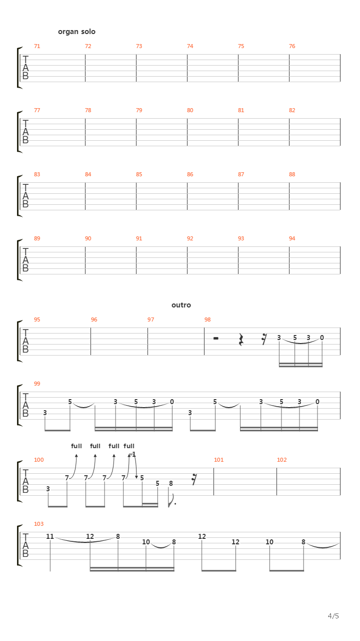 Hush吉他谱