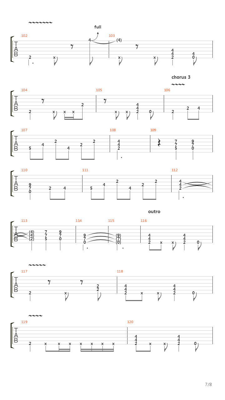 The Perpendicular Waltz吉他谱
