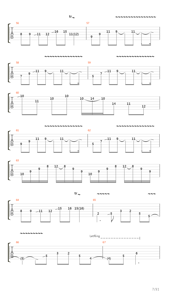 A Rite Of Passage吉他谱