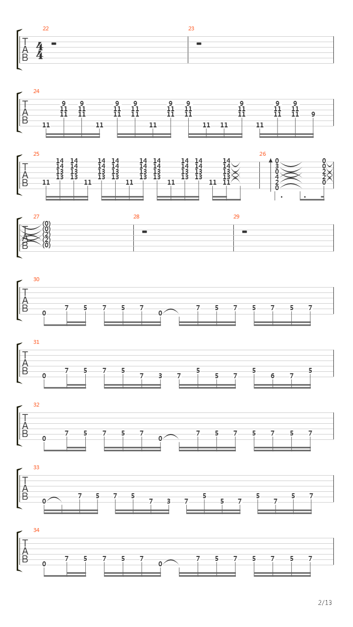 6 00吉他谱