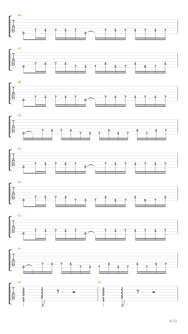 6 00吉他谱