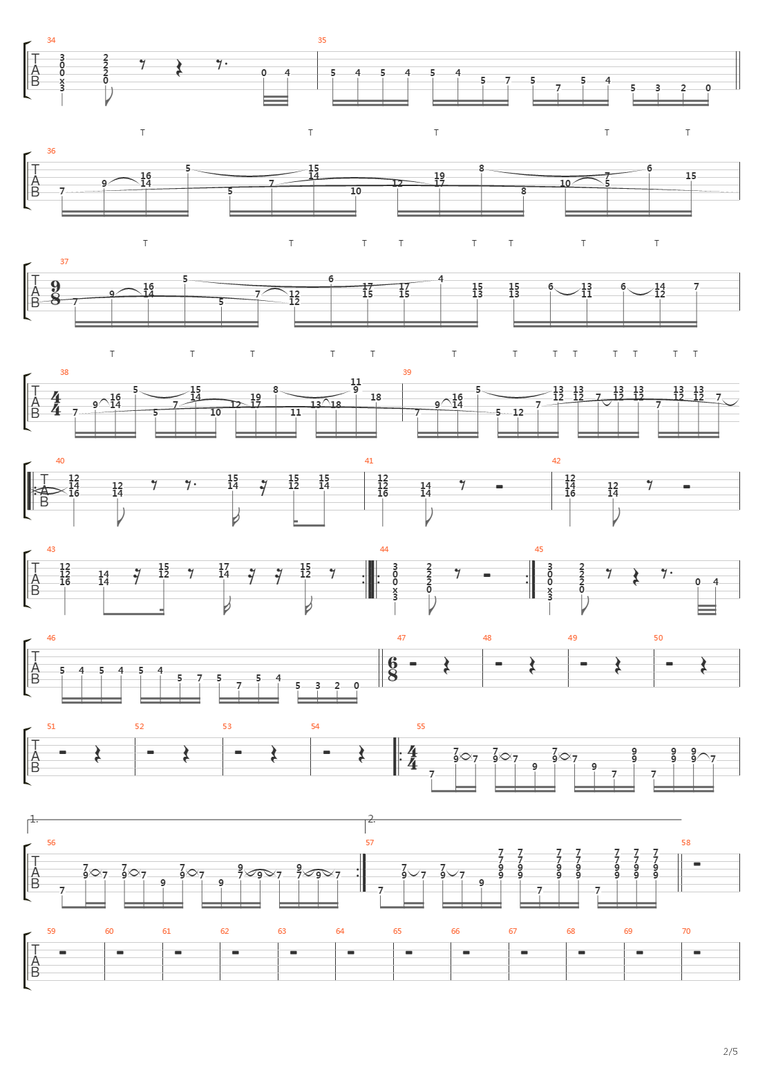 6 00吉他谱