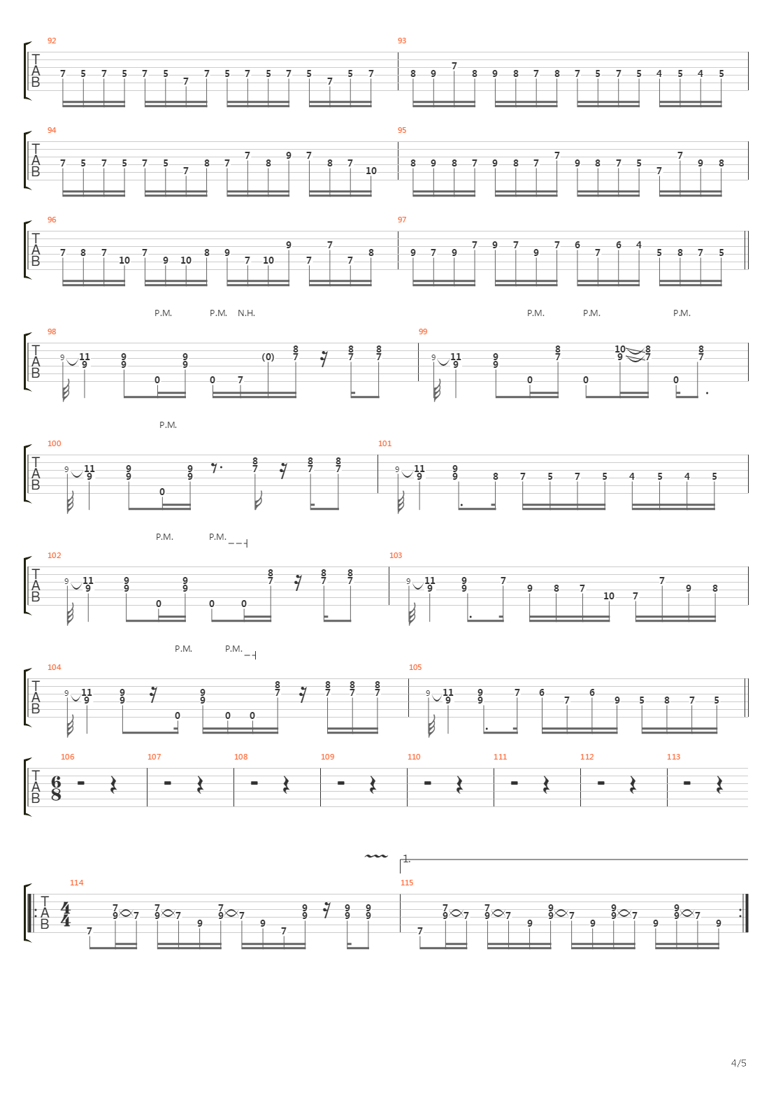 6 00吉他谱