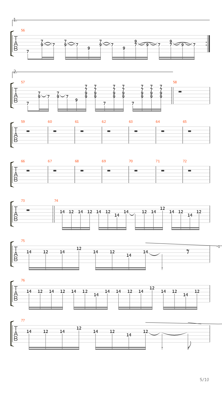 6 00吉他谱