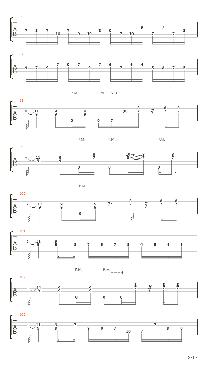 6 00吉他谱