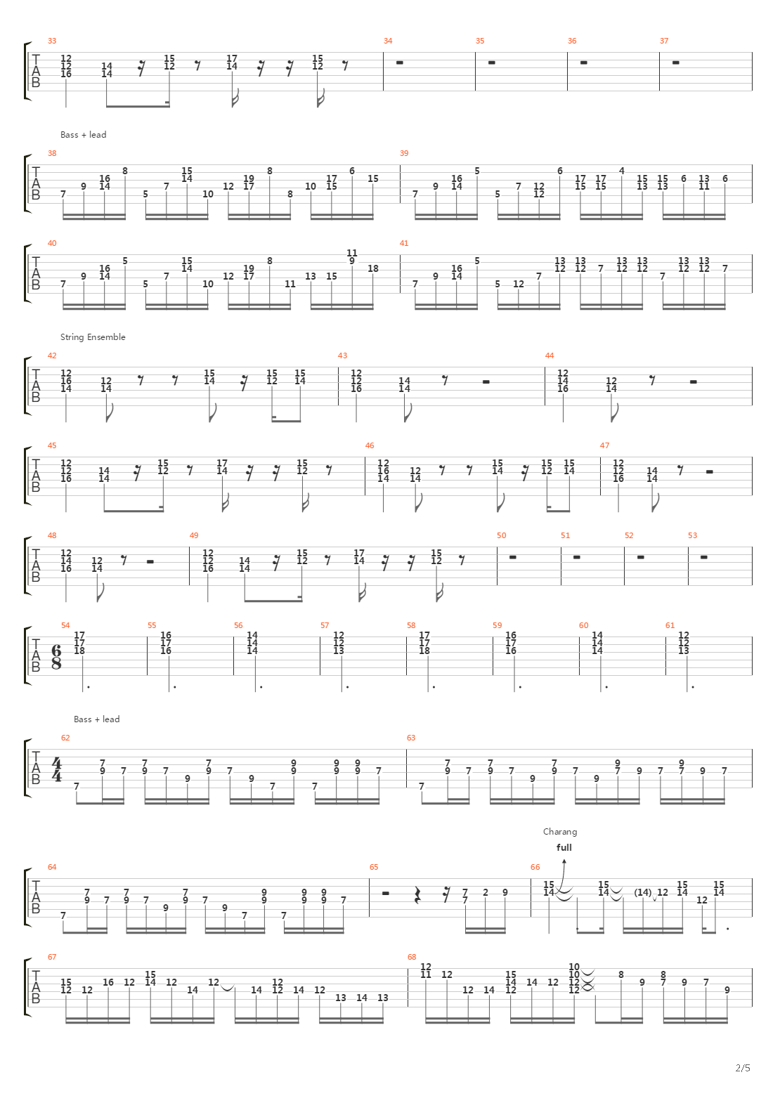 6 00吉他谱