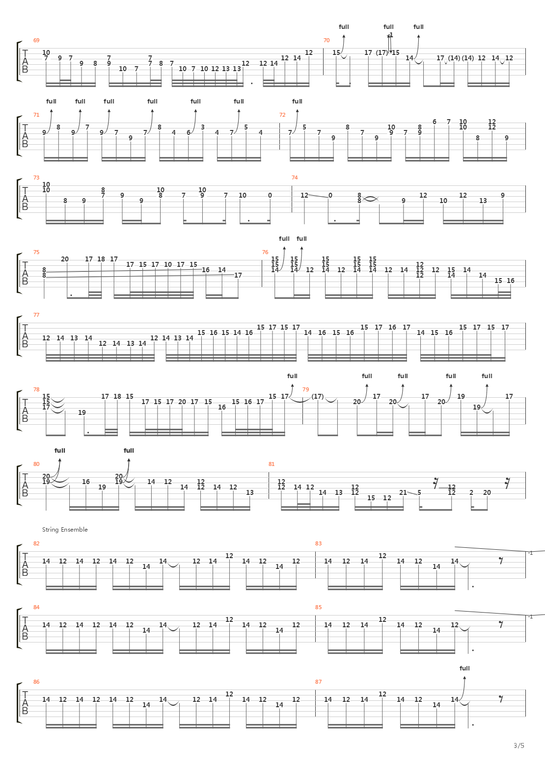 6 00吉他谱