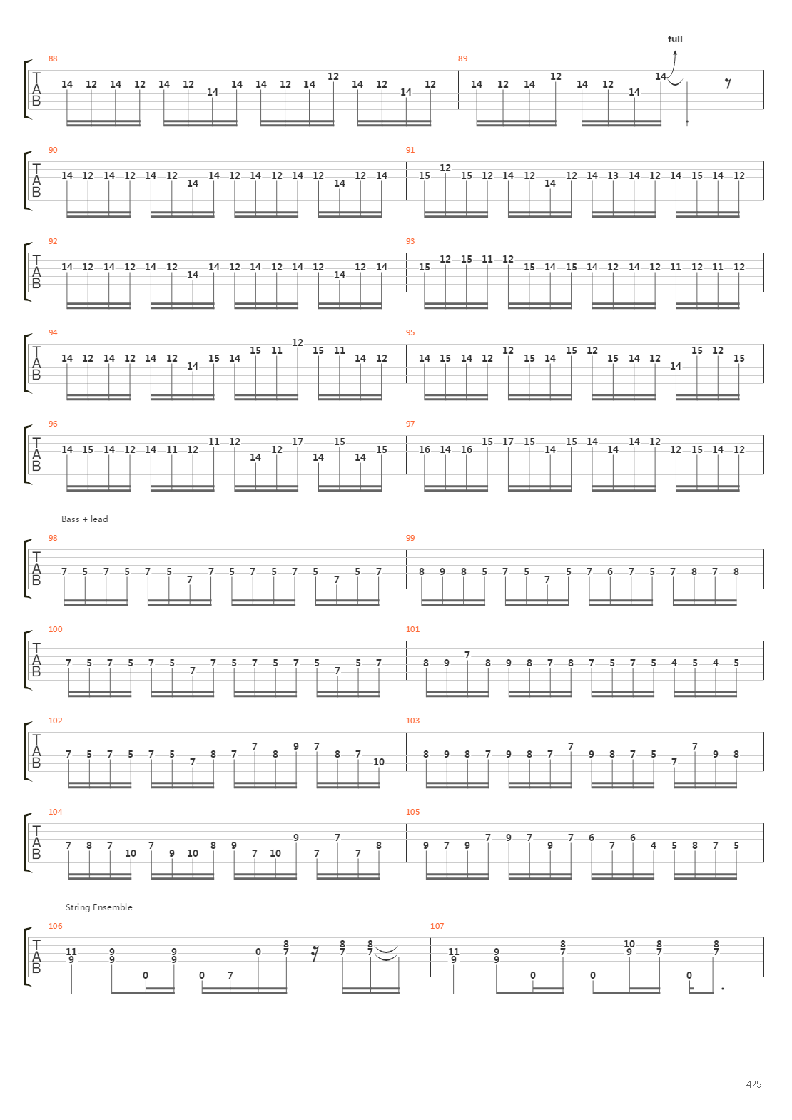 6 00吉他谱