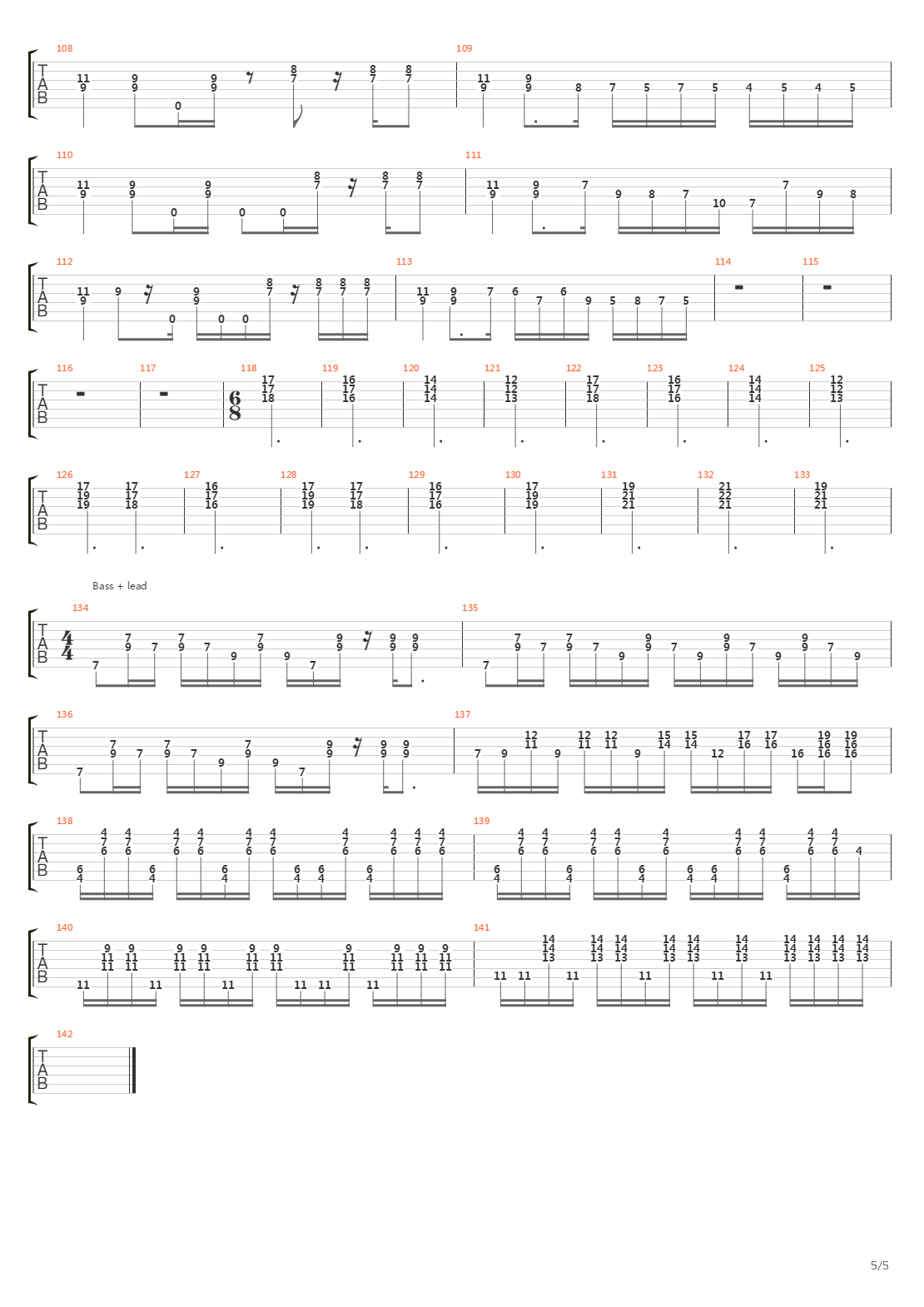 6 00吉他谱