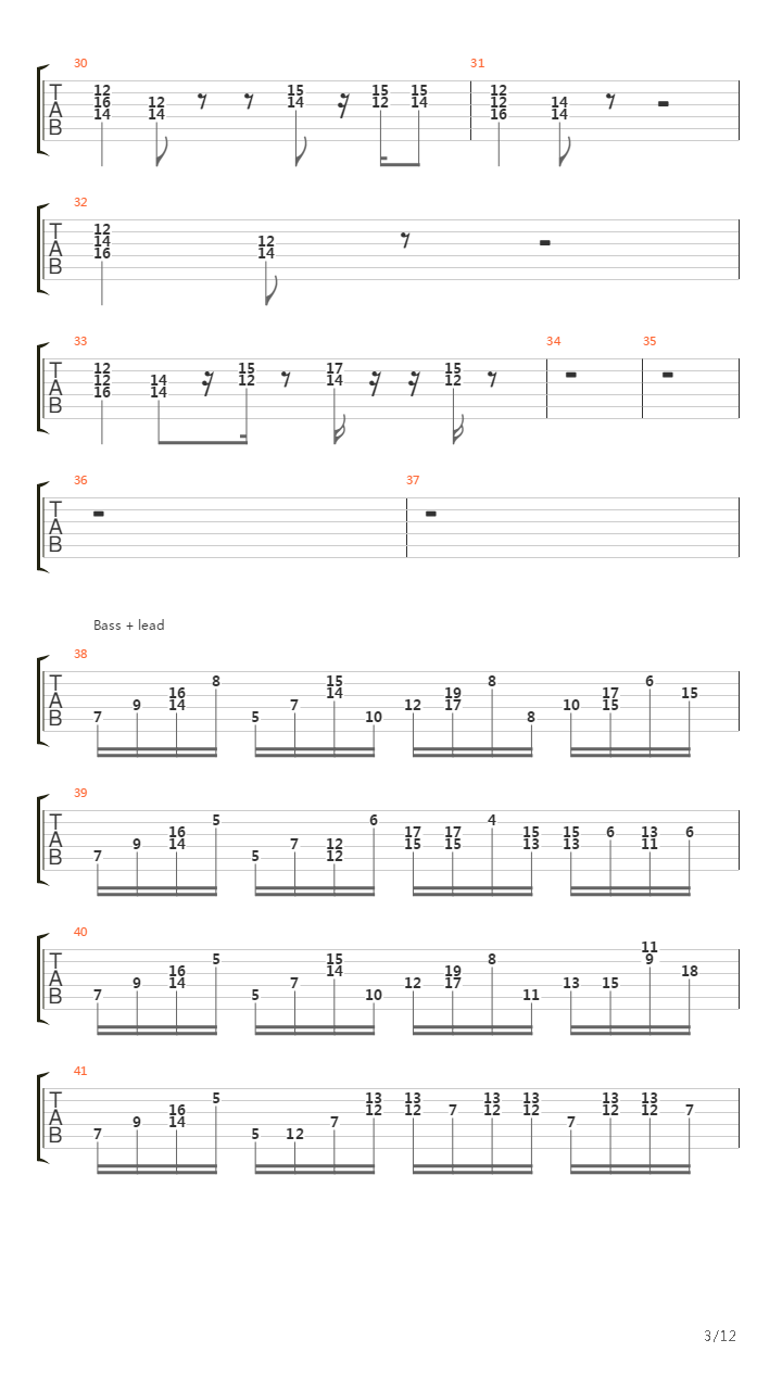 6 00吉他谱