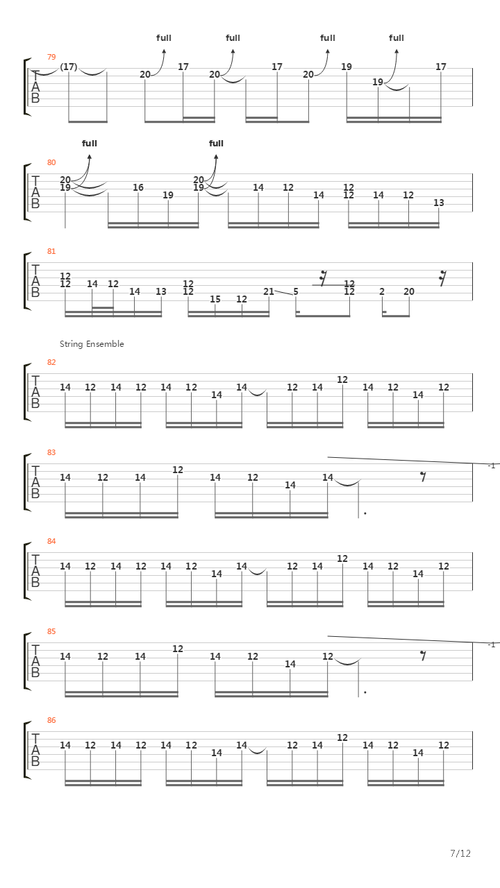 6 00吉他谱