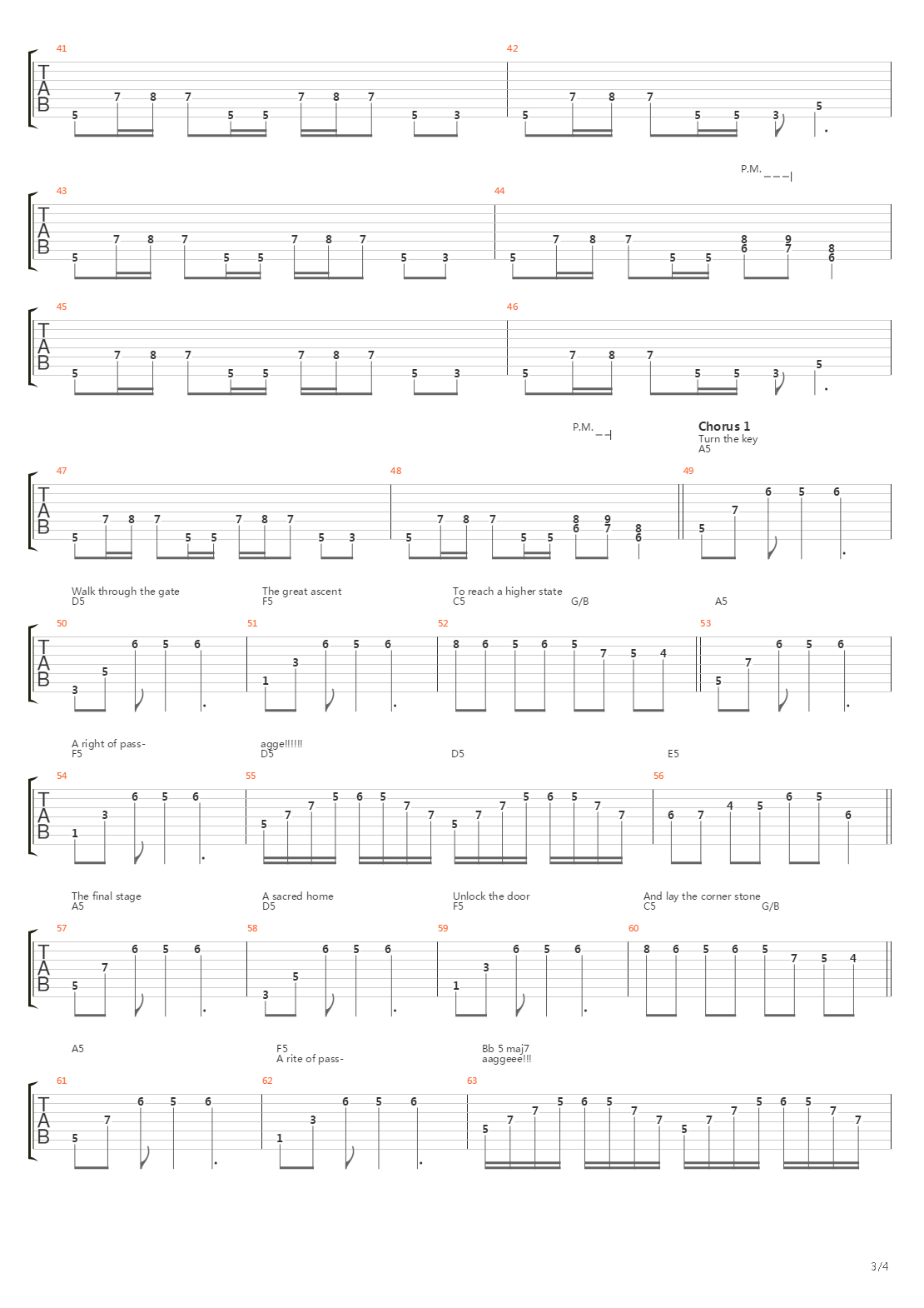 A Rite Of Passage吉他谱