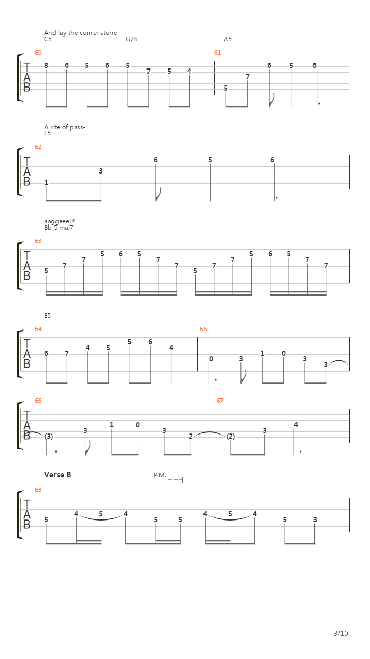 A Rite Of Passage吉他谱