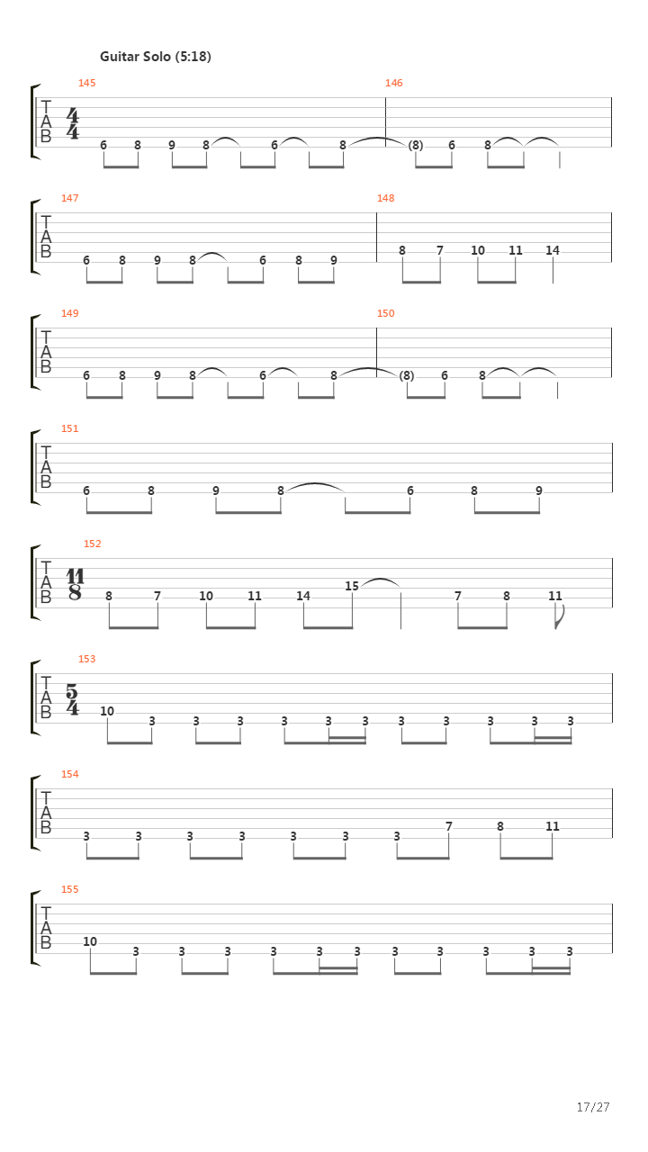 A Rite Of Passage吉他谱