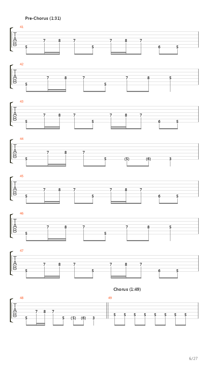 A Rite Of Passage吉他谱