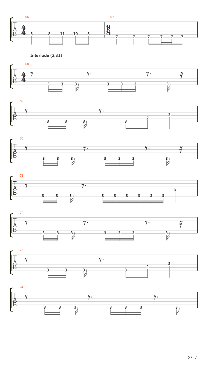 A Rite Of Passage吉他谱