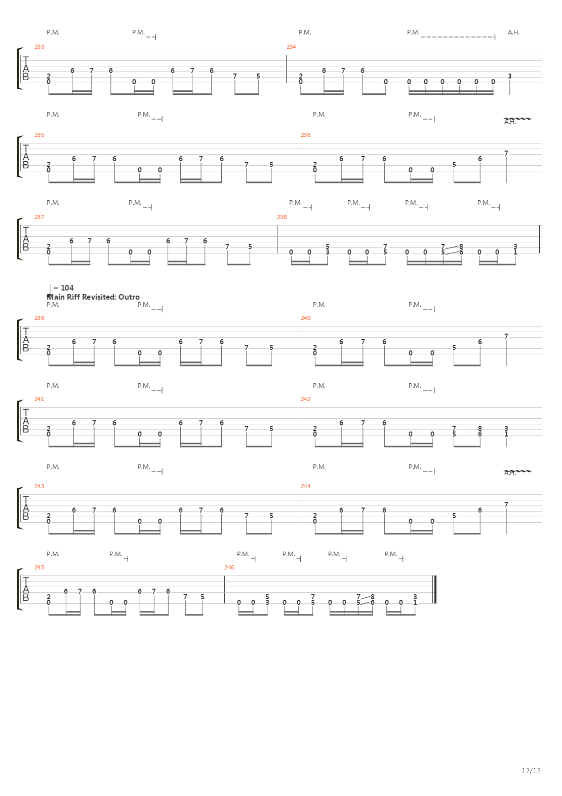 A Rite Of Passage吉他谱