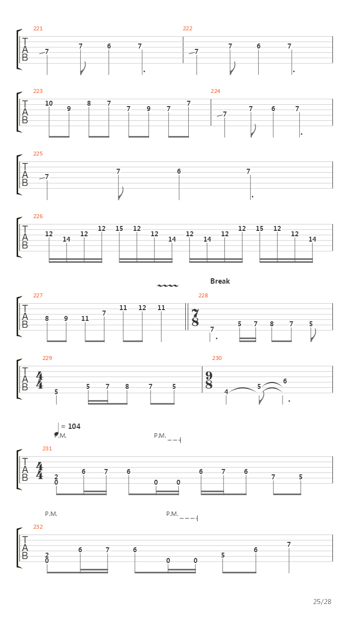 A Rite Of Passage吉他谱