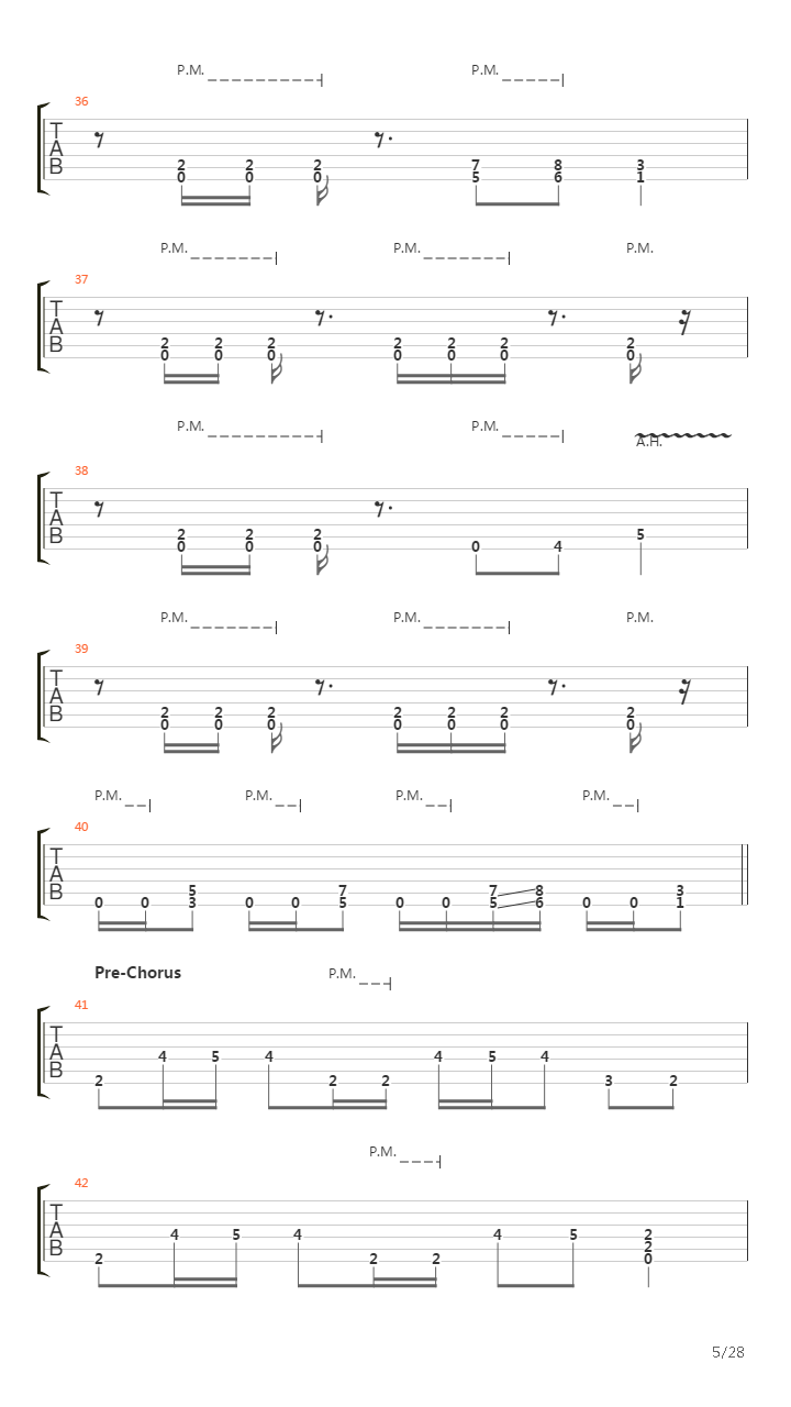 A Rite Of Passage吉他谱