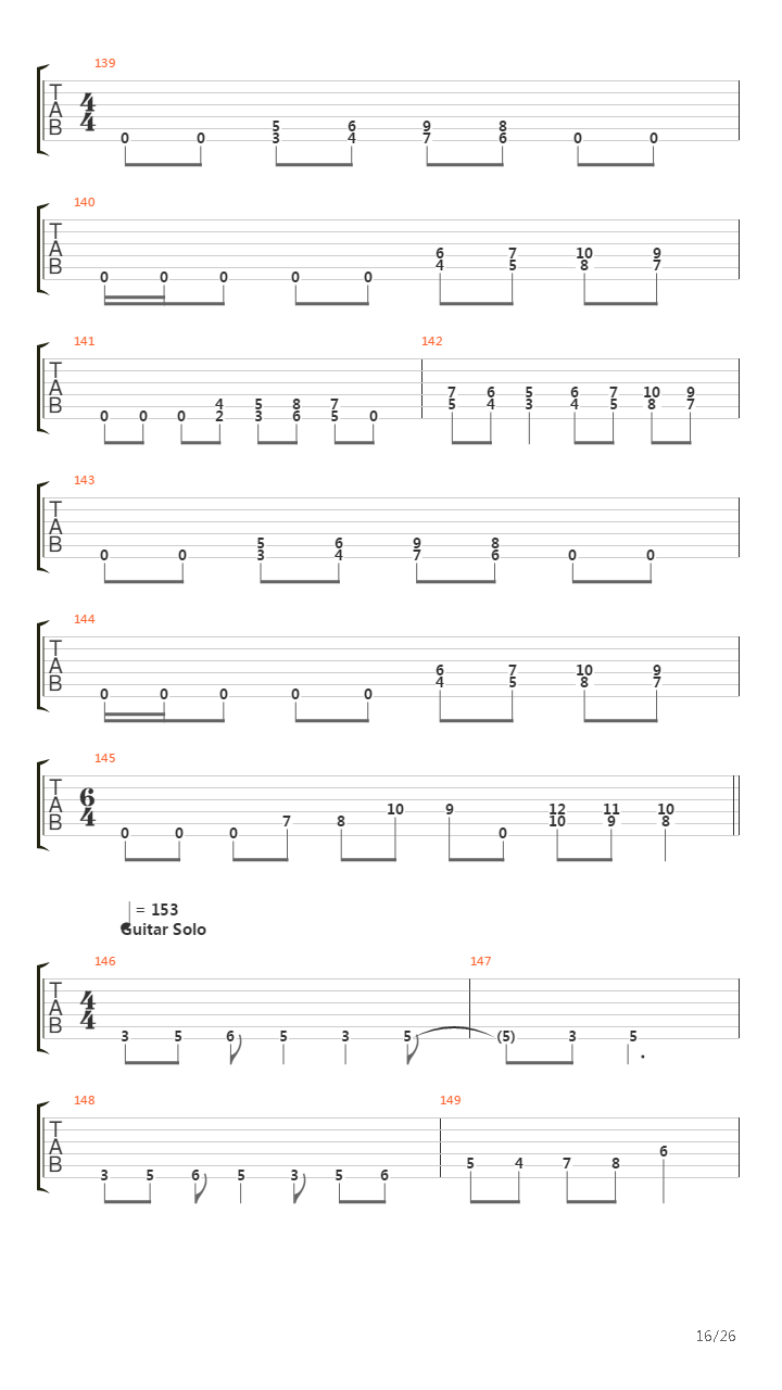 A Rite Of Passage吉他谱