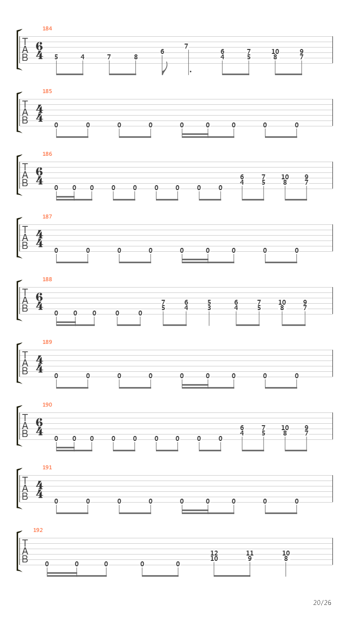 A Rite Of Passage吉他谱