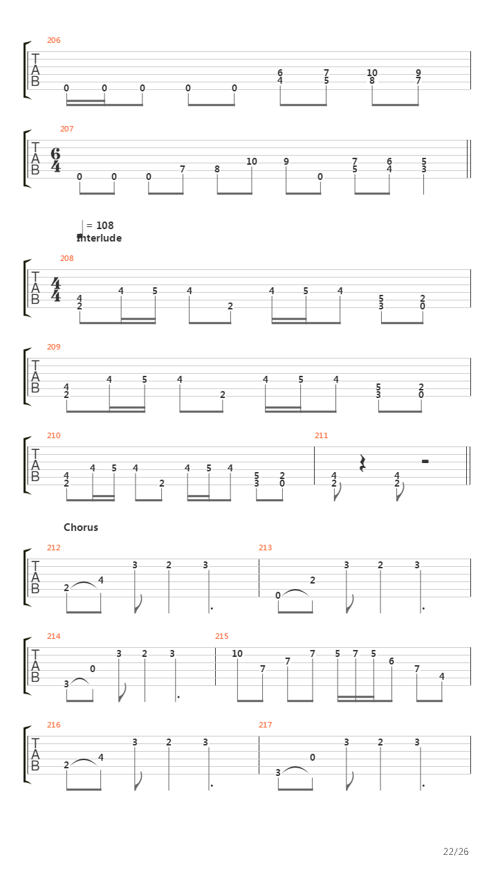 A Rite Of Passage吉他谱