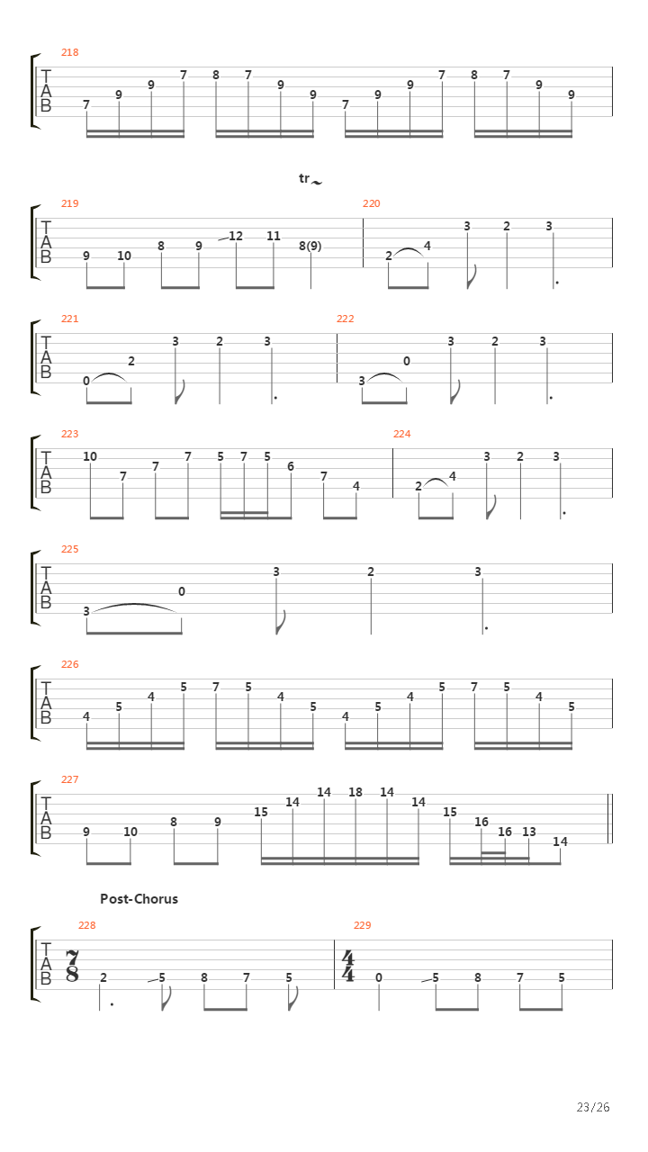 A Rite Of Passage吉他谱