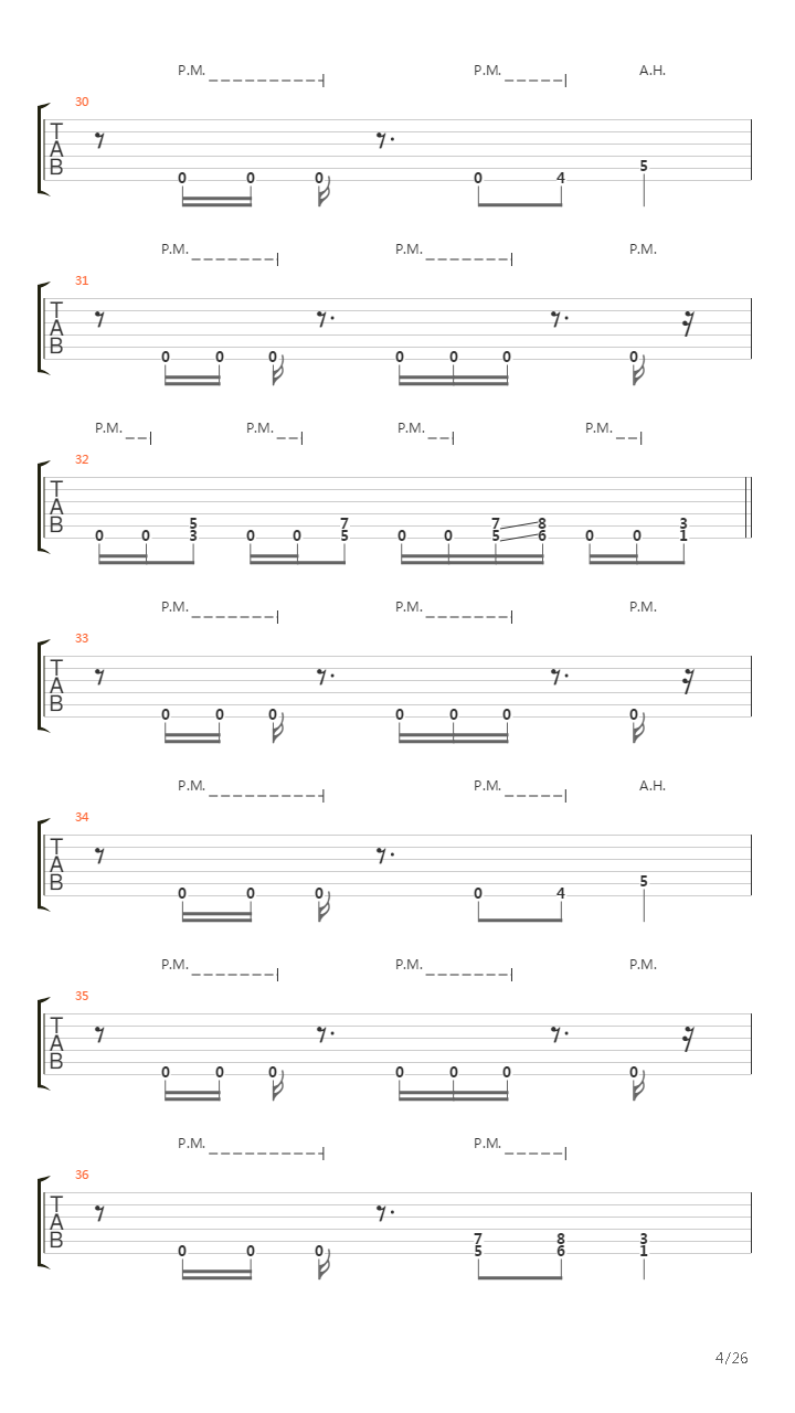 A Rite Of Passage吉他谱