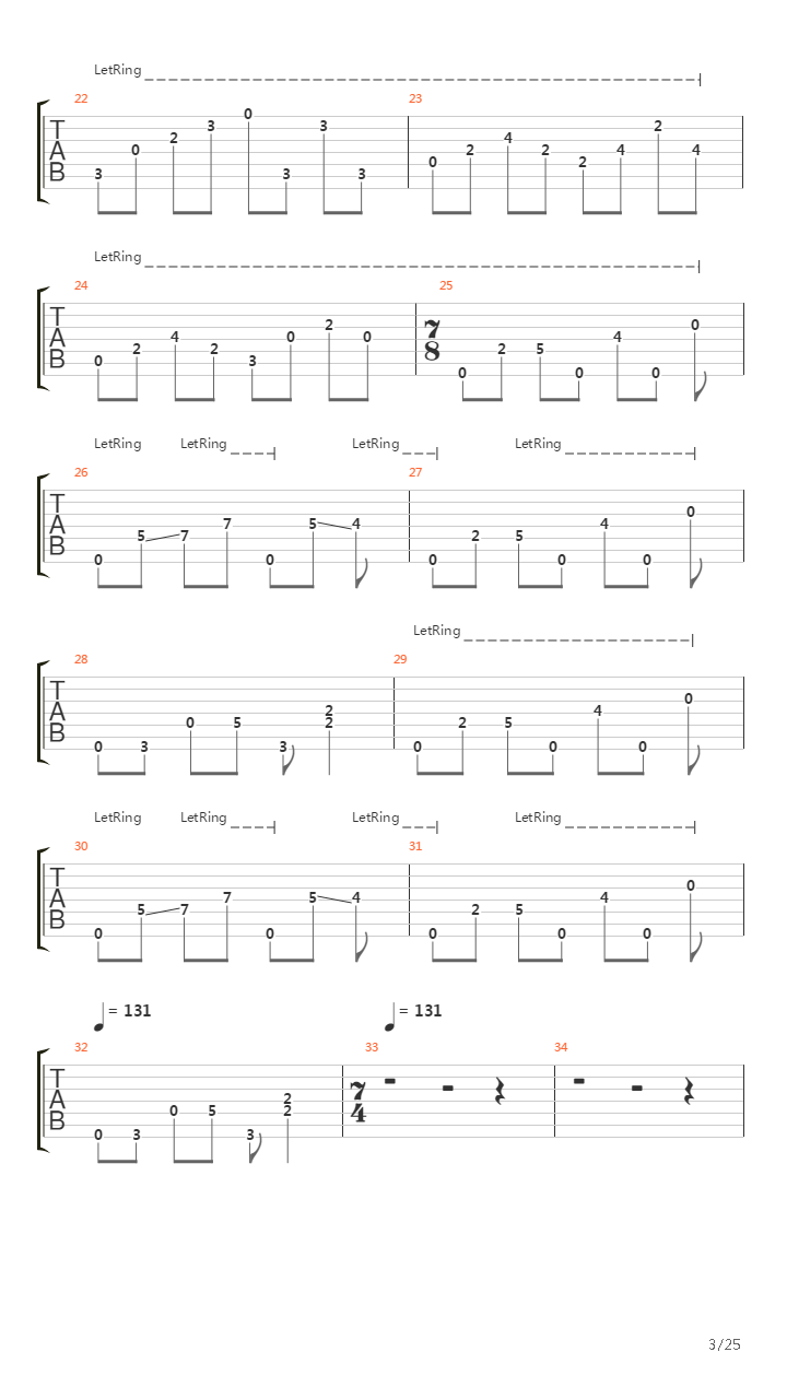 A Change Of Seasons吉他谱