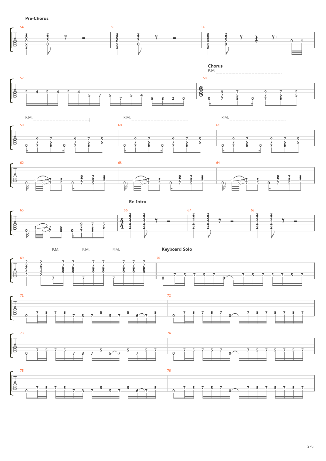 600吉他谱