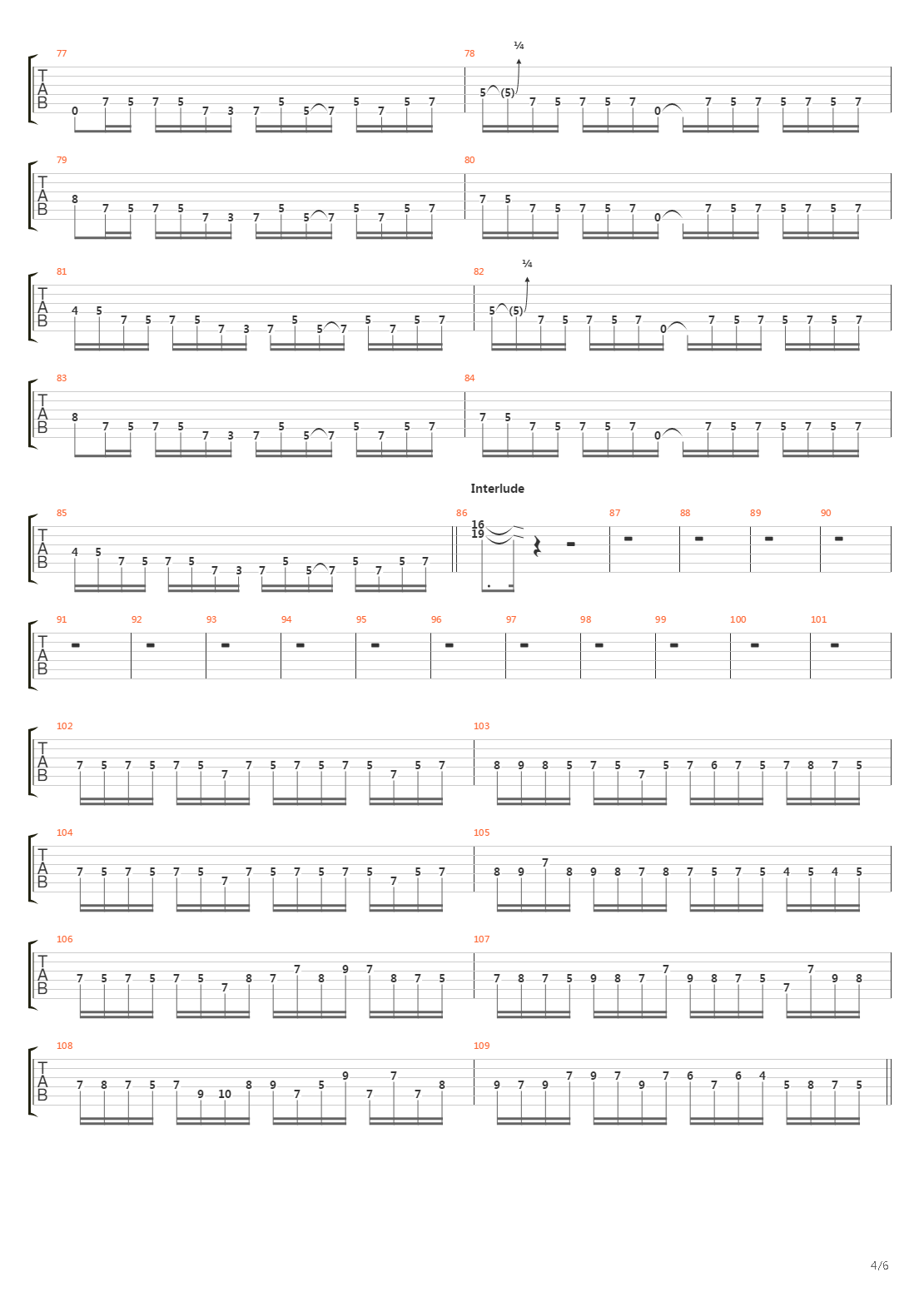 600吉他谱