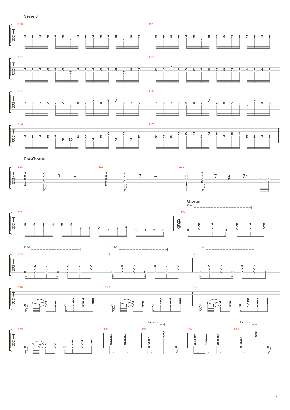 600吉他谱