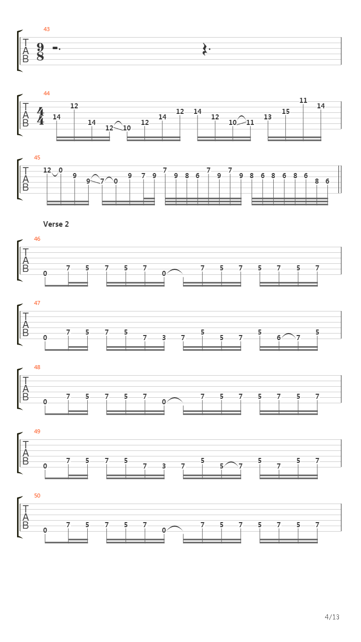 600吉他谱